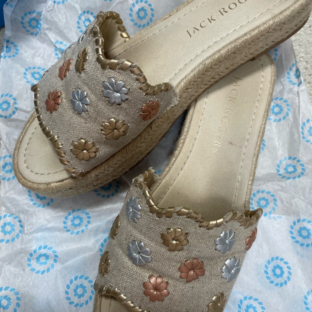 JACK ROGERS PALMER SLIDE ESPADRILLE